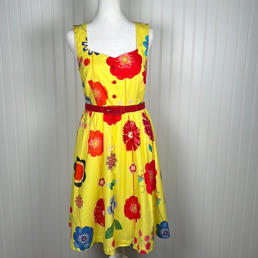 ModCloth floral A-Line Dress